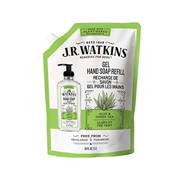 J.r. Watkins - Hand Soap Refill Aloe Green Tea - Case of 3-34 FZ