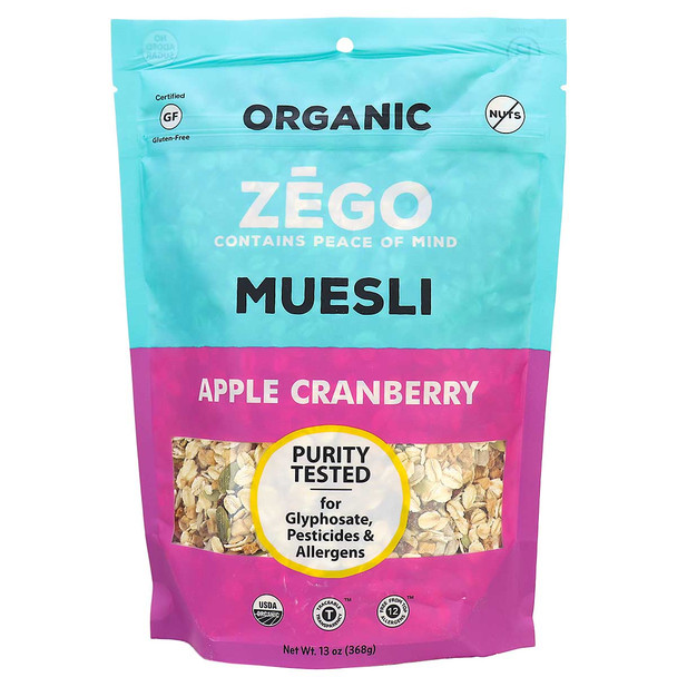 Zego - Muesli Apple Cranberry - Case of 5-13 OZ