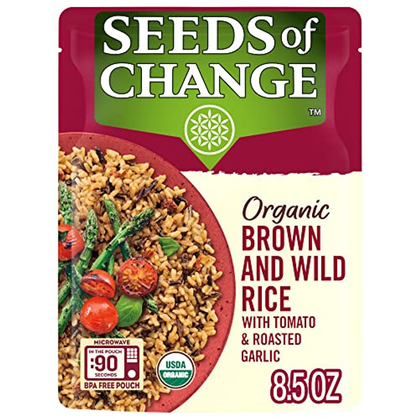 Seeds Of Change - Rice Brown Wild Tomato Garlic - Case of 12-8.5 OZ