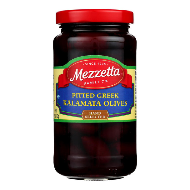 Mezzetta Pitted Greek Kalamata Olives - Case of 6 - 5.75 OZ