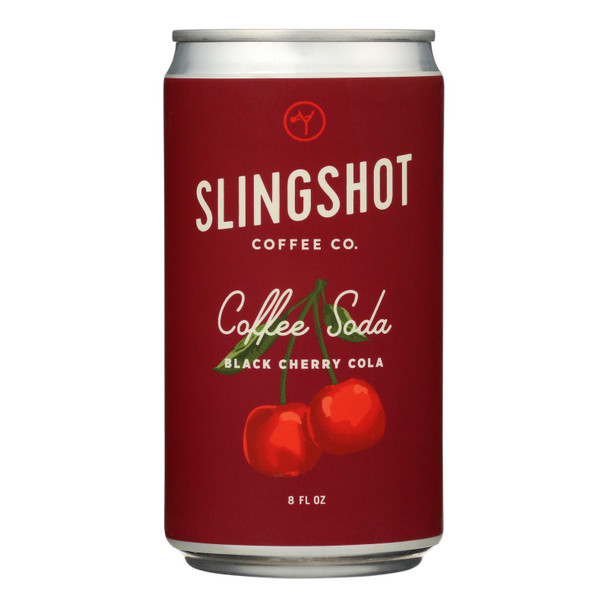 Slingshot Coffee Black Cherry Cola Coffee Soda - Case of 12 - 8 FZ