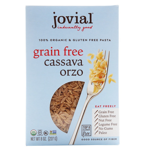 Jovial - Pasta Organic Cassava Orzo - Case of 12-8 OZ
