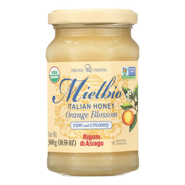 Rigoni Di Asiago Mielbio Orange Blossom Italian Honey  - Case of 6 - 10.58 OZ