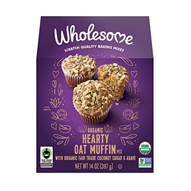 Wholesome - Baking Mix Muffin Hearty Oat - Case of 6-14 OZ