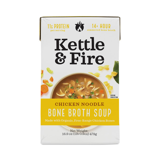 Kettle And Fire - Bone Broth Chicken Noodle - Case of 6-16.9 OZ