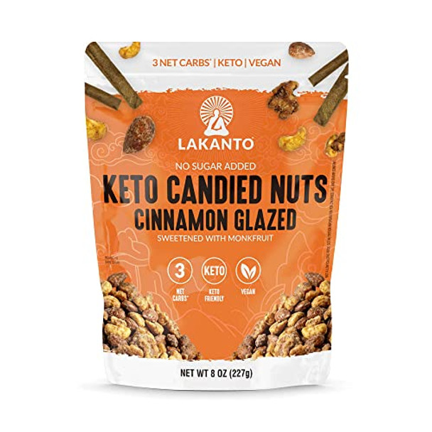 Lakanto - Nuts Keto Cinnamon Glazed - Case of 12-8 OZ
