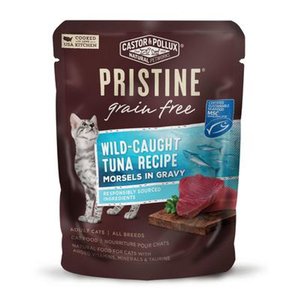 Castor & Pollux - Cat Food Wild Tuna Gravy Grain Free - Case of 24-3 OZ