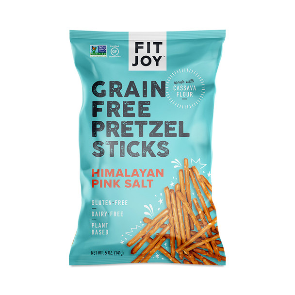 Fitjoy - Pretzel Stick Grain Free Himalayan Sea Salt - Case of 12-5 OZ