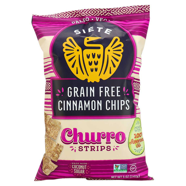 Siete - Churro Strips Cinnamon - Case of 12-5 OZ