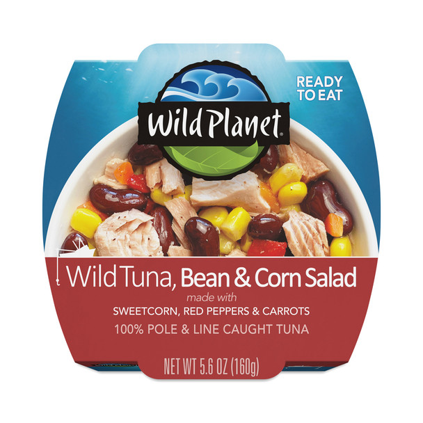 Wild Planet - Salad Wild Tuna Bean Corn - Case of 12-5.6 OZ