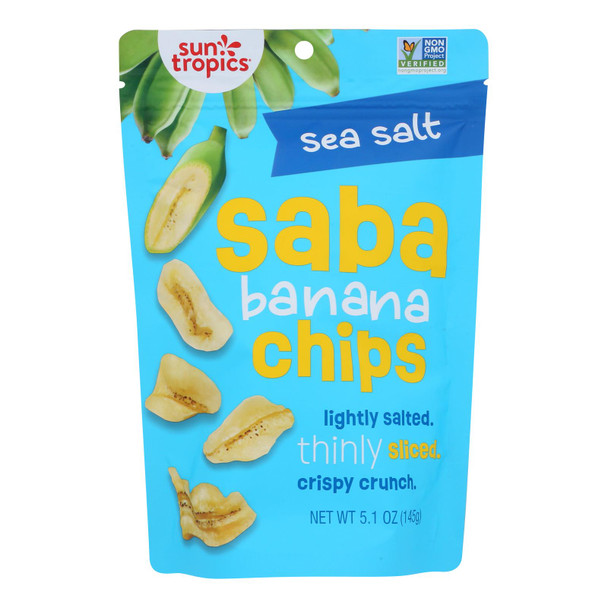 Sun Tropics - Saba Banana Chip Sea Salt - Case of 12-5.1 OZ