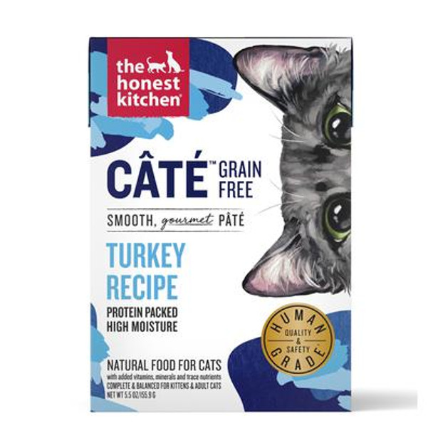 The Honest Kitchen - Cat Food Grain Free Turkey Pate - Case of 12-5.5 OZ