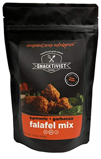 Snacktivist Foods - Falafel Mix Turmeric Chia - Case of 6-12 OZ