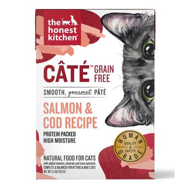 The Honest Kitchen - Cat Food Salmon Cod Pate - Case of 12-5.5 OZ