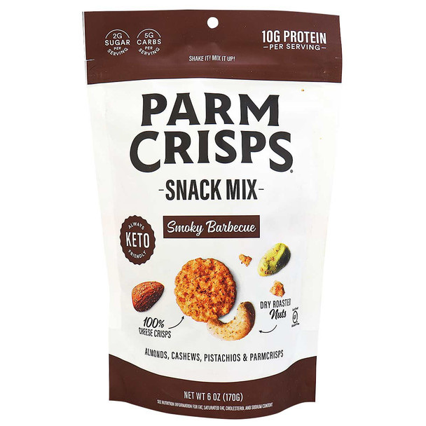 Parm Crisps - Snack Mix Bbq Parmesan Crisp - Case of 12-6 OZ