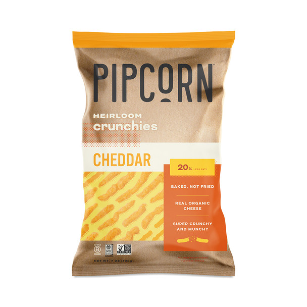 Pipcorn - Crunchies Cheddar - Case of 12-7 OZ