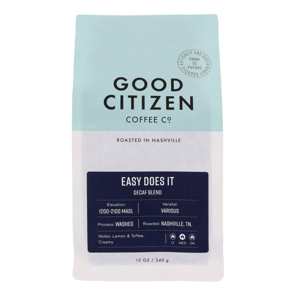 Good Citizen Coffee Co. - Coffee Medium Roasted Decaf - Case of 6-12 OZ