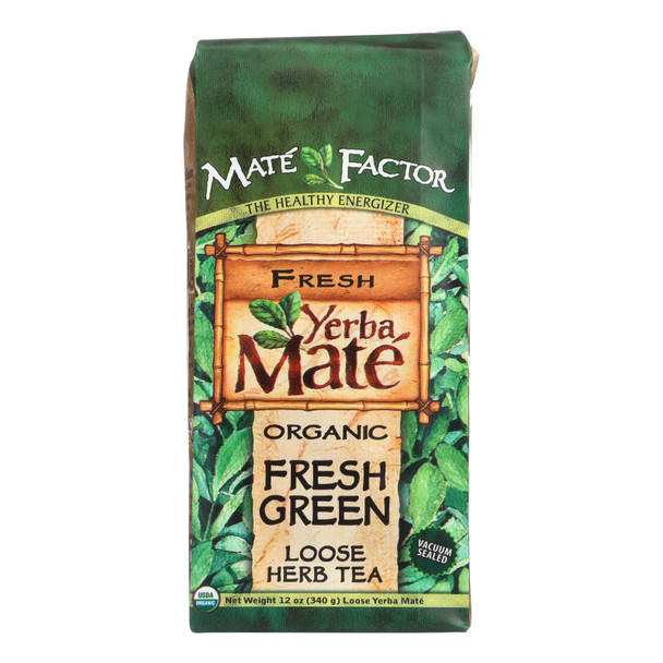 Mate Factor Organic Yerba Mate Loose Tea  - Case of 6 - 12 OZ