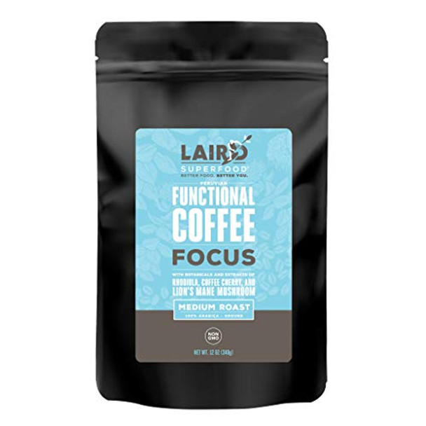Laird Superfood - Coffee Focus Medium Roast - Case of 6-12 OZ