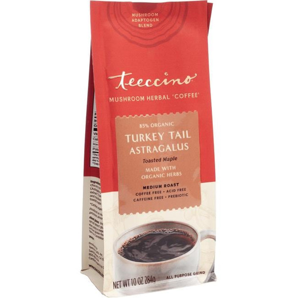 Teeccino - Mushroom Coffee Turkey Tail Astragalus - Case of 6-10 OZ