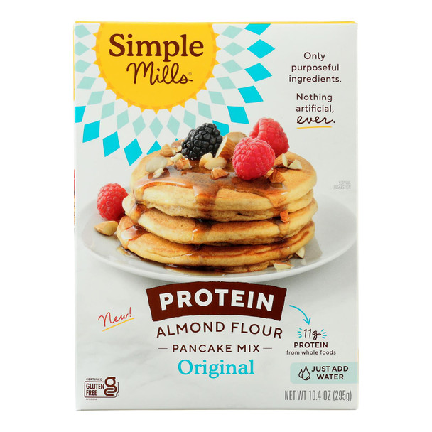 Simple Mills - Pancake Mix Original Protein Almond Flour - Case of 6-10.4 OZ