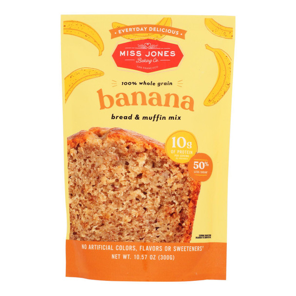 Miss Jones Baking Co - Banana Muffin - Case of 6-10.57 OZ