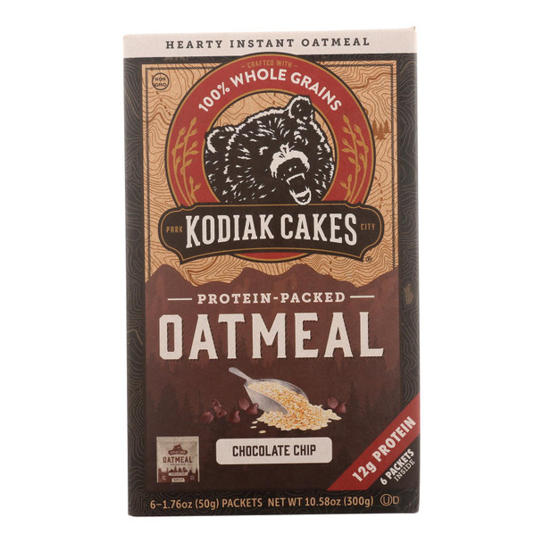 Kodiak Cakes - Oatmeal Chocolate Chip Packets - CS of 6-6/1.76OZ