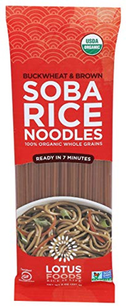 Lotus Foods - Noodles Organic Buckwheat & Brown Rice Soba - Case of 8-8 OZ