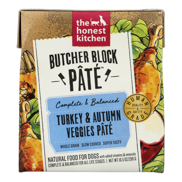 The Honest Kitchen - Dog Food Pate Turkey Veggies - Case of 6-10.5 OZ