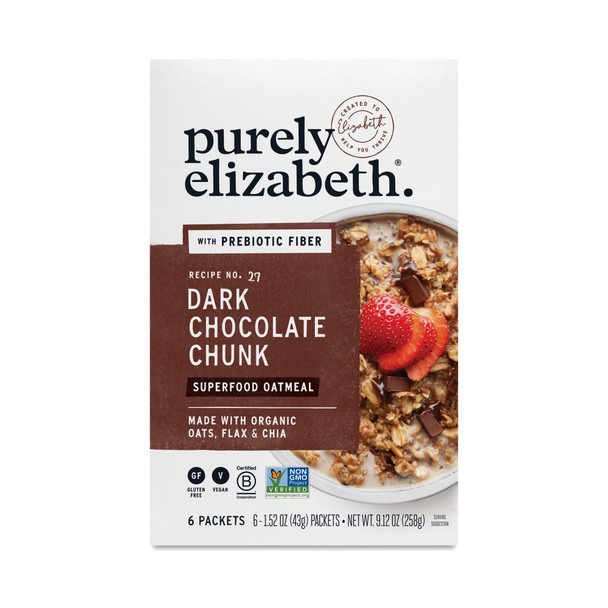 Purely Elizabeth - Oatmeal Chocolate Chunk 6pk - Case of 6-9.12 OZ