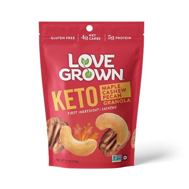 Love Grown Foods - Granola Keto Maple Cashew Pecan - Case of 6-10 OZ