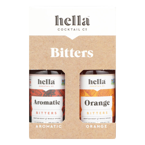 Hella - Bar Set 2 Flavors Aromatic Orange Pack - Case of 6 - 3.4 FZ