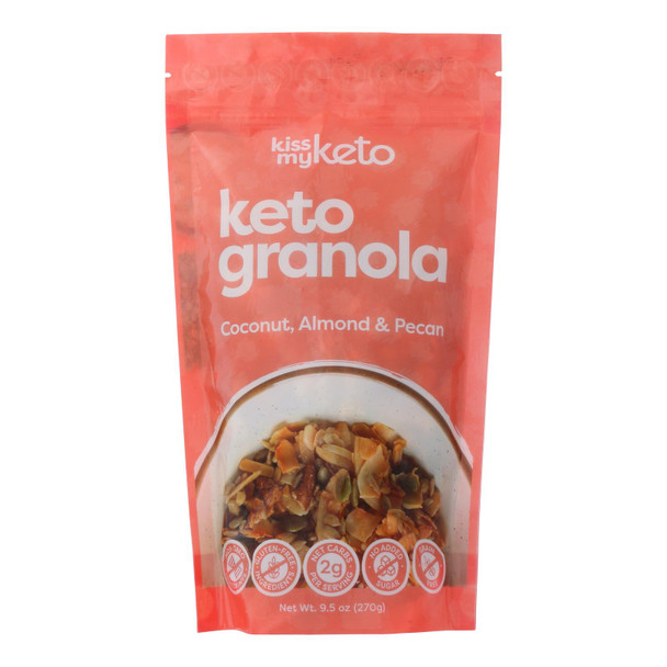 Kiss My Keto - Keto Granola Coconut Almond & Pecan - Case of 6-9.5 OZ