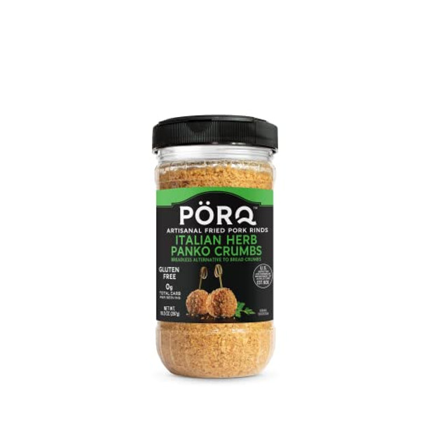 Porq - Panko Crumbs Breadless Italian Herb - Case of 6-10.5 OZ