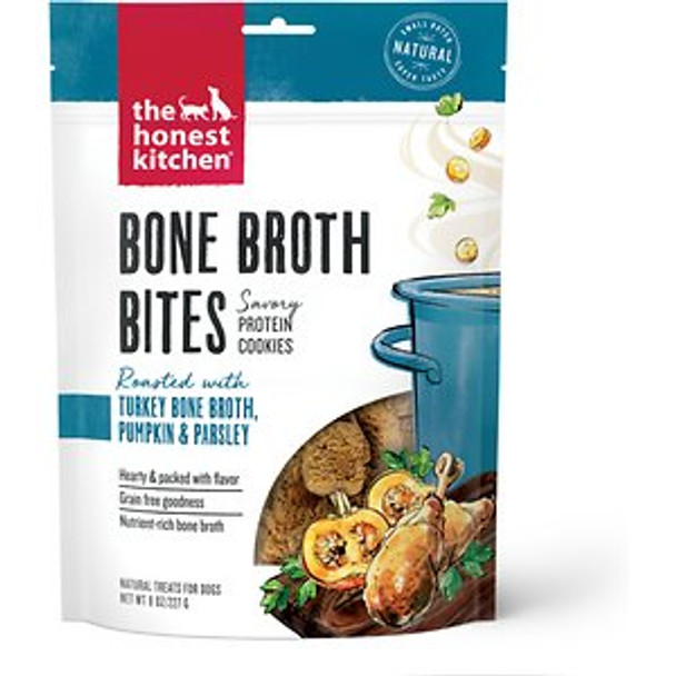 The Honest Kitchen - Dog Treat Bites Turkey Pumpkin - Case of 6-8 OZ