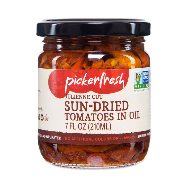 Pickerfresh - Sun-Dried Tomato In Oil Julien - Case of 6-7 OZ