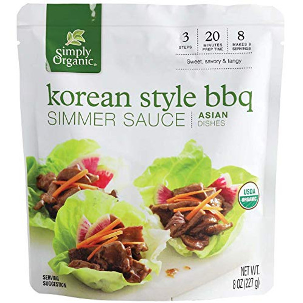 Simply Organic - Simmer Sauce Korean Bbq - Case of 6-8 OZ