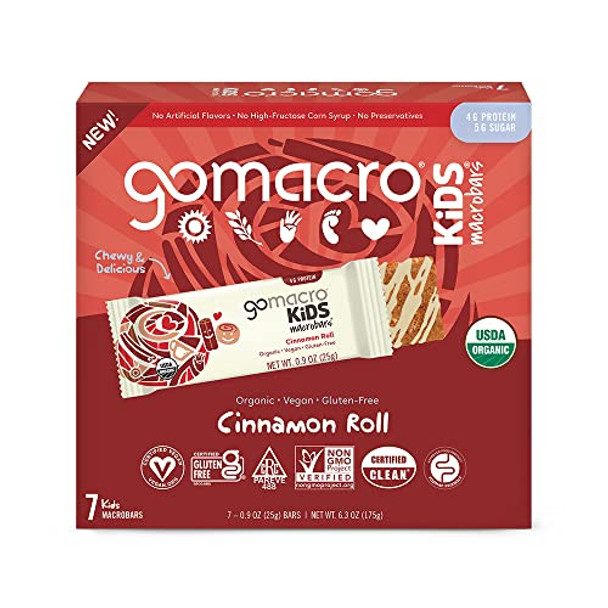 Gomacro - Bar Cinnamon Roll Kids - Case of 7-6.3 OZ