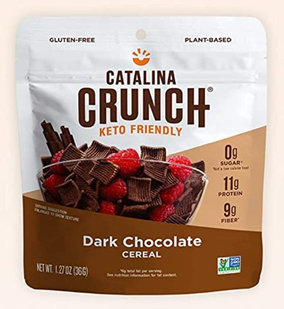 Catalina Crunch - Single Serve Cereal Dark Chocolate - Case of 24-1.27 OZ