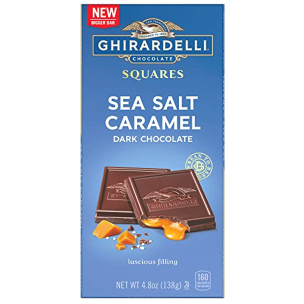 Ghirardelli - Bar Dark Chocolate Sea Salt & Caramel - Case of 10-4.8 OZ