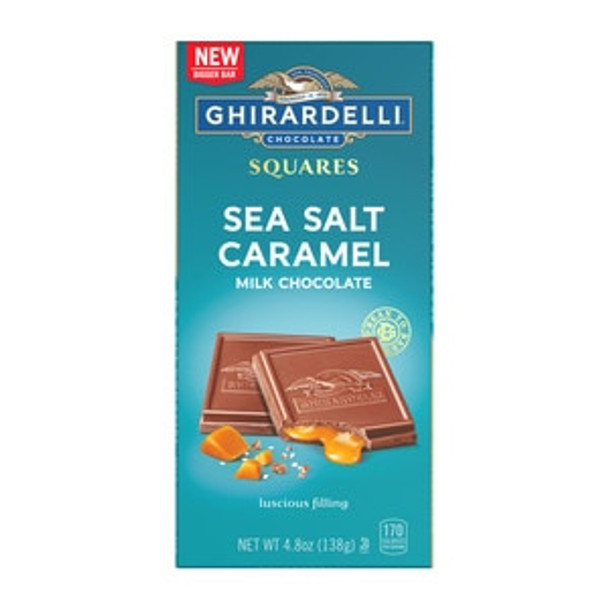 Ghirardelli - Bar Milk Chocolate Sea Salt Caramel - Case of 10-4.8 OZ