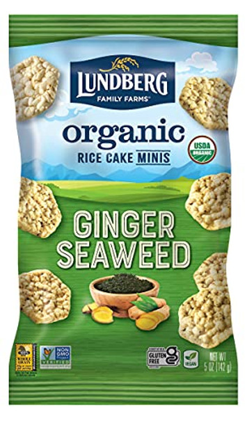 Lundberg Family Farms - Rice Cake Minis Ginger Seaweed - Case of 6-5 OZ