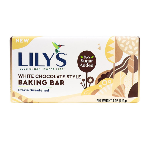 Lilys - Bar White Chocolate Baking - Case of 12-4 OZ