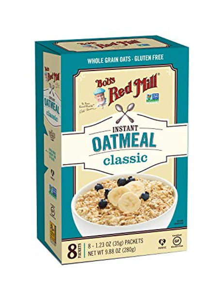 Bob's Red Mill - Instant Oatmeal Gluten Free Packet Classic - Case of 4-9.88 OZ