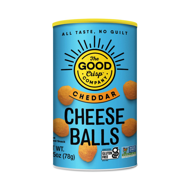 The Good Crisp Company - Cheese Balls Cheddar - Case of 9-2.75 OZ