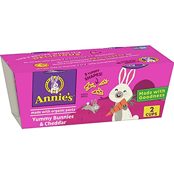 Annie's Homegrown - Mac & Cheese Yummy Bunny 2pk - Case of 6-2.8 OZ