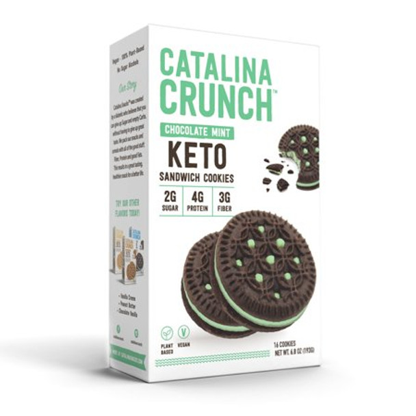 Catalina Crunch - Cookie Sandwich Chocolate Mint - Case of 6-6.8 OZ