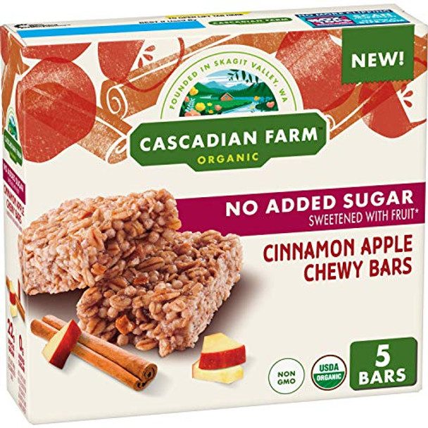 Cascadian Farm - Granola Bar Chewy Cinnamon Apple - Case of 6-6 OZ
