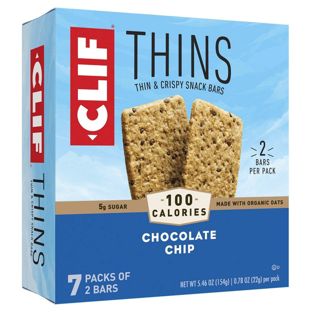 Clif Bar - Thins Chocolate Chip - Case of 6-5.46 OZ