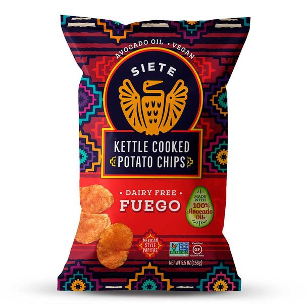 Siete - Kettle Chip Fuego - Case of 6-5.5 OZ